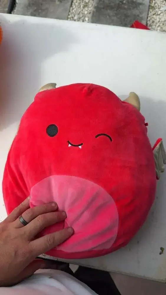 Squishmallows Zelana the Red Dragon Plush Pillow